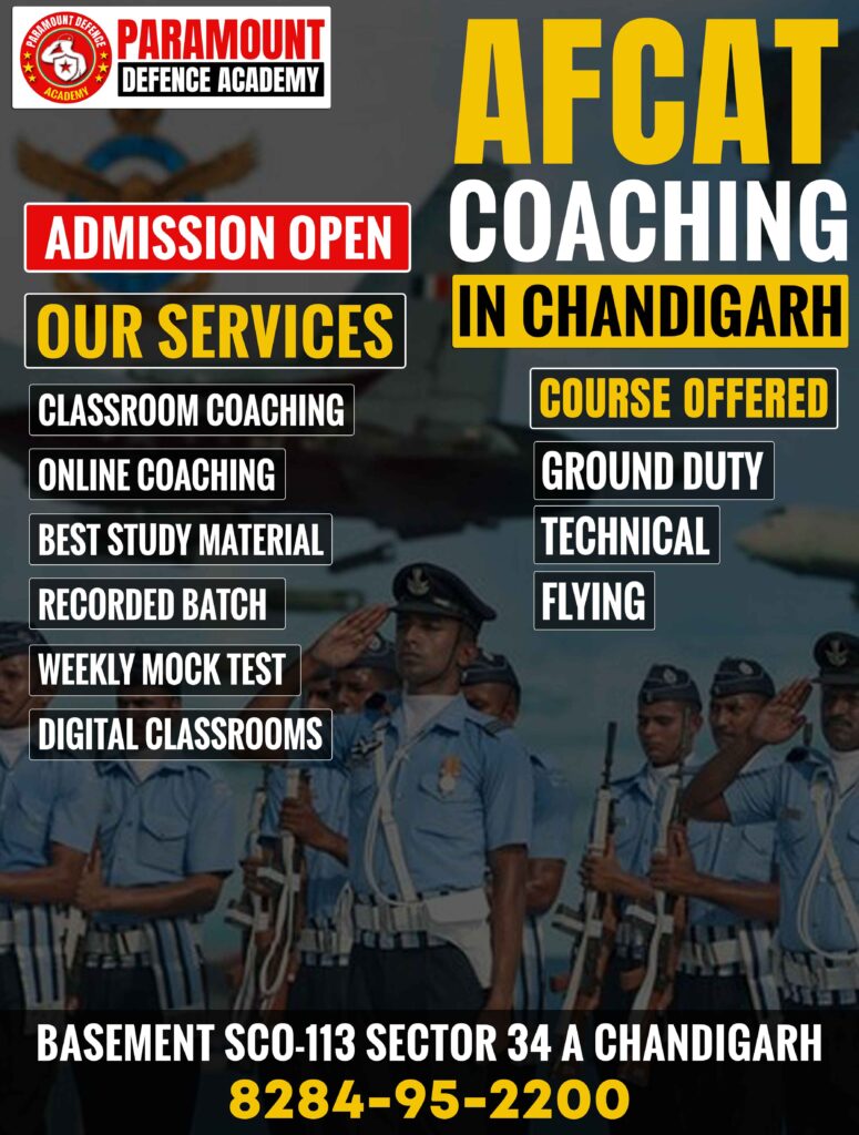 Best AFCAT Coaching in Chandigarh SECTOR 34