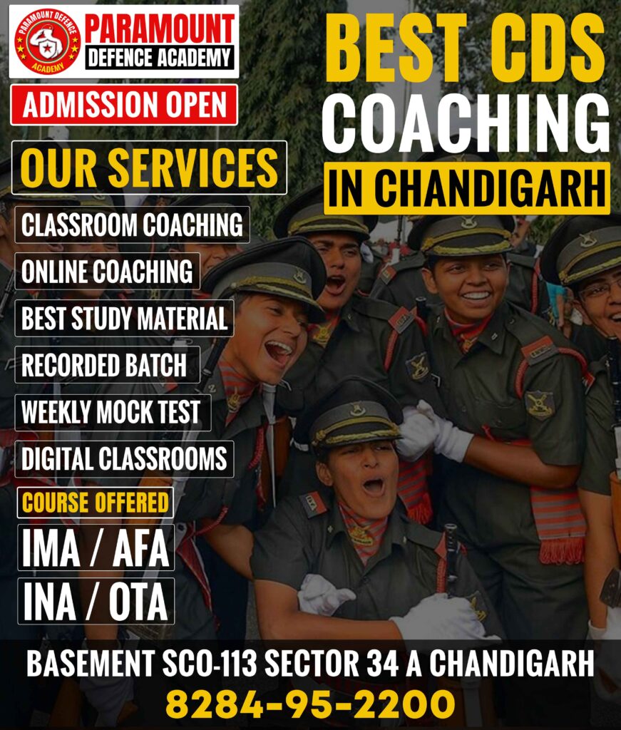Best CDS Coaching in Chandigarh SECTOR 34